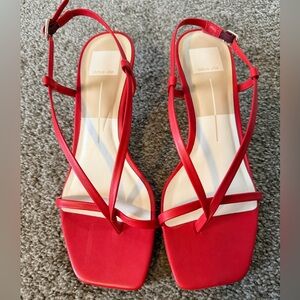NWOT SOLD Dolce Vita Laury red slingback sandals